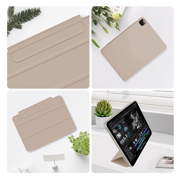 iPad Case Magnetic Beige New For iPad Pro 11” - Picture 3 of 10